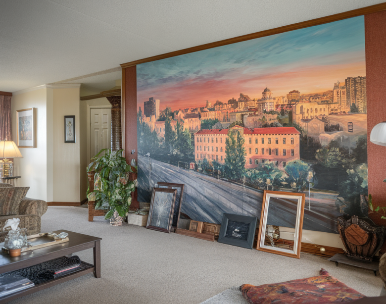 Une peinture déco murale transforme votre intérieur en galerie