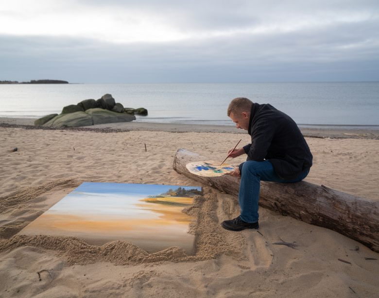Peindre avec du sable : une technique originale et relaxante